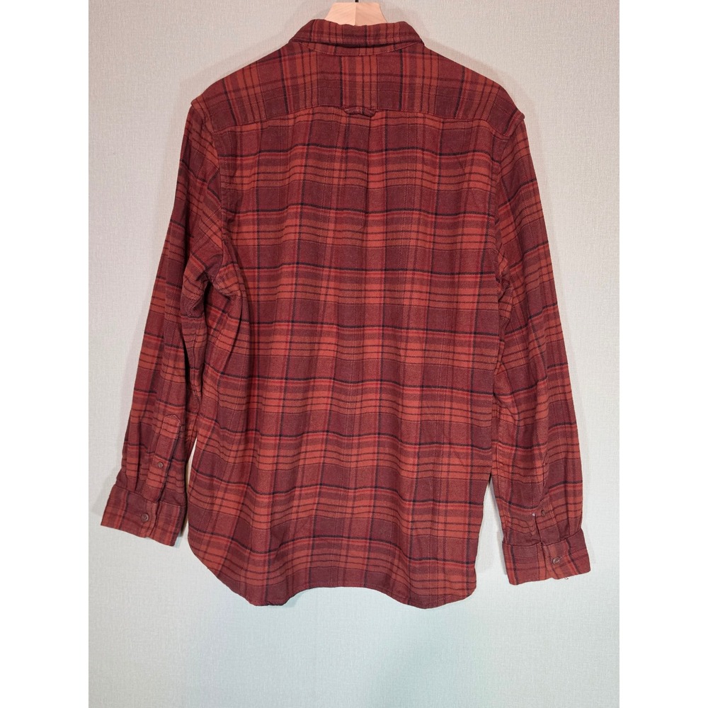 Grayers Heritage Flannels Mens XL Red Black Plaid Cotton Button Down Shirt - Picture 5 of 8